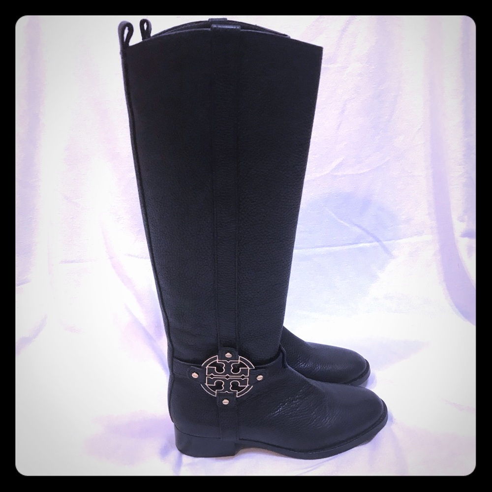 ⭐️Tory Burch Black Amanda Riding Boots⭐️